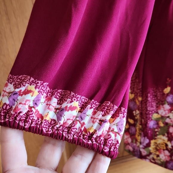 JM Collection Floral Belted Top - Picture 5 of 11